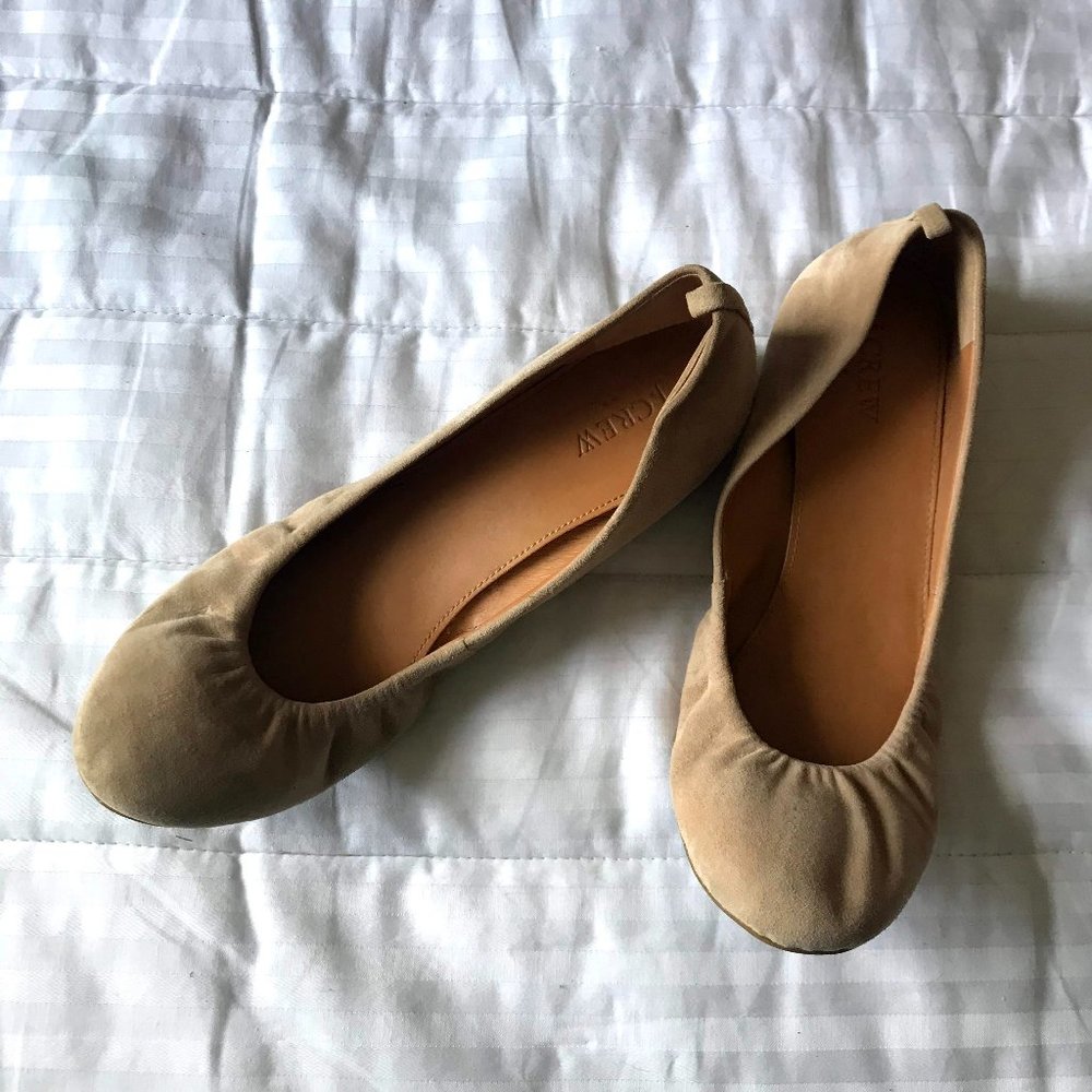 J. Crew Factory Anya Suede Ballet Flat
